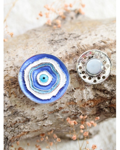 Broche aimante - Ïil grec - argent 