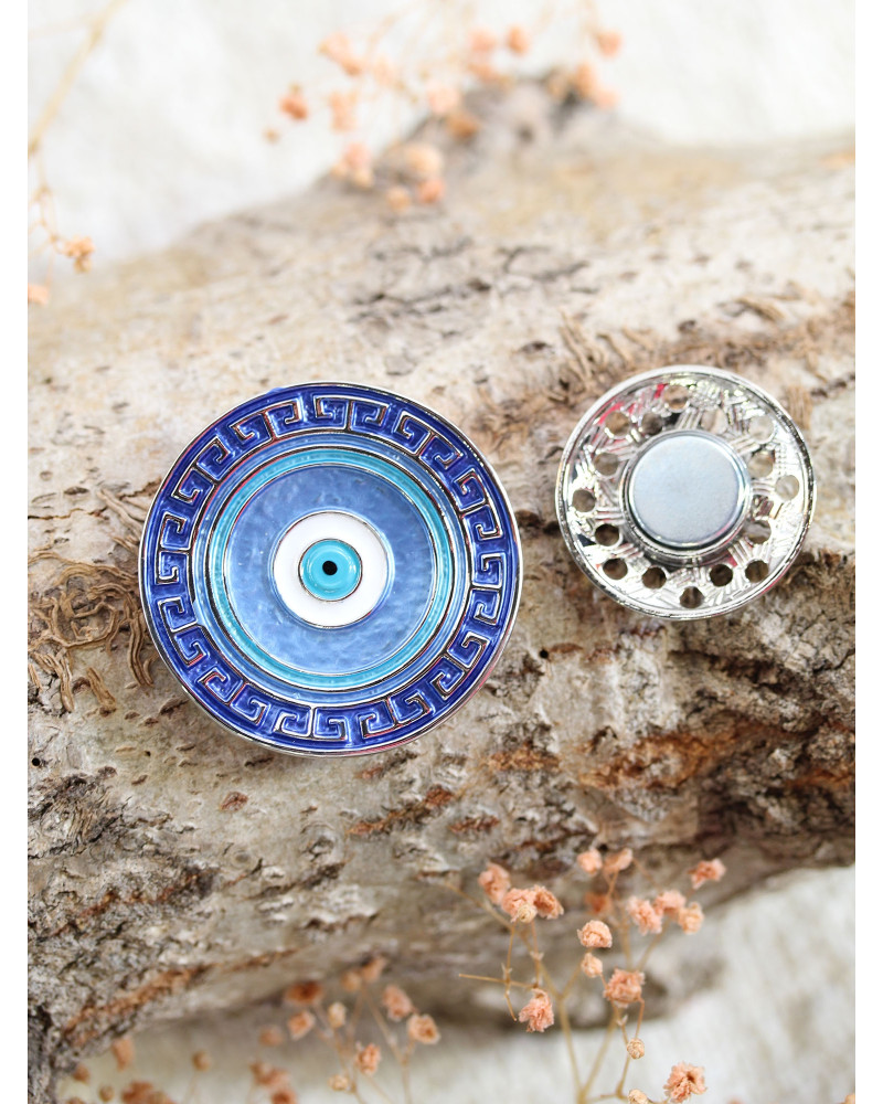 Broche aimante - Ïil grec - argent 