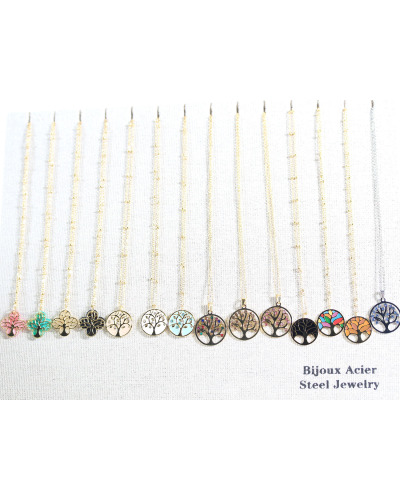 Grossiste colliers en lot acier inoxydable| Cocconelle