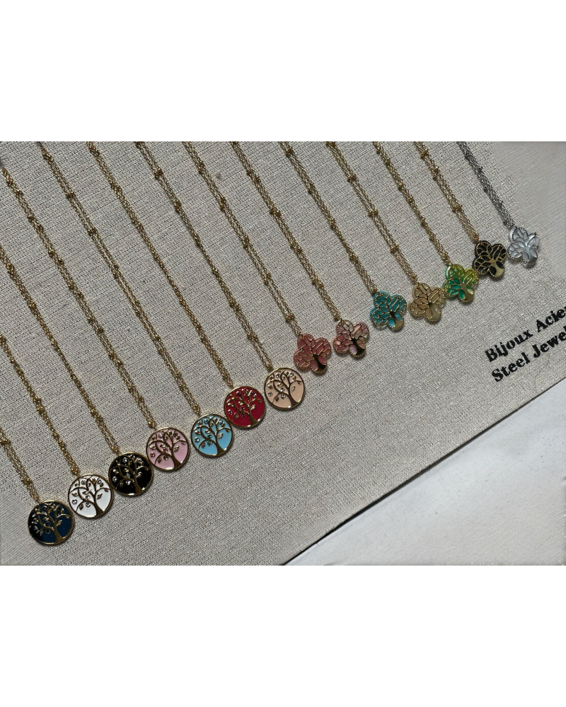 Grossiste colliers en lot acier inoxydable| Cocconelle