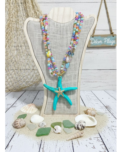 CO. Multi Rang Acier In. Doré - Etoiles de mer 