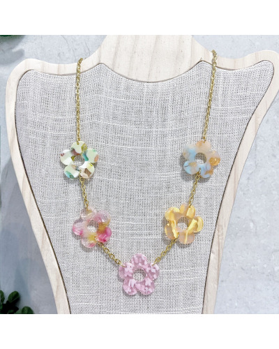 CO. Acier In. Doré  - Fleurs 