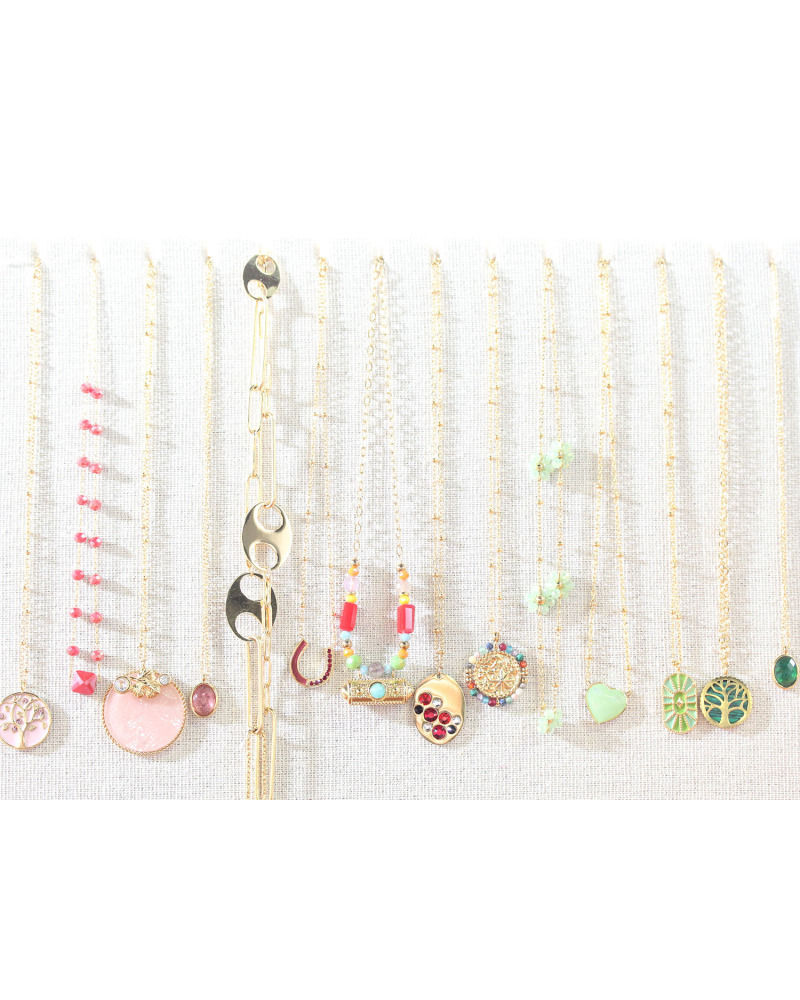 Grossiste colliers acier inoxydable  lots de 14 | Cocconelle