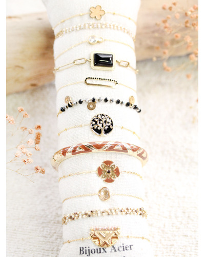 Bracelets émaillés colorés femme  Bracelet manchette tendance | Cocconelle