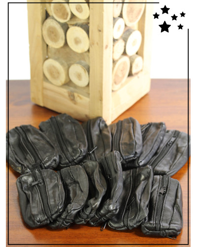 Porte monnaie - Grain de café - Noir - x 12