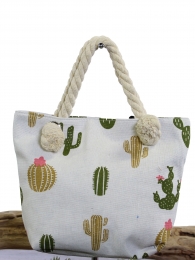Petit sac en toile - Cactus
